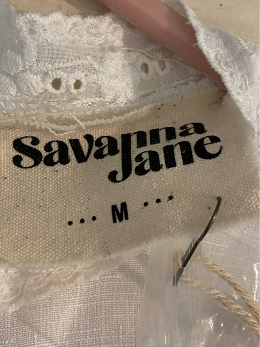 NWT Savanna White Ruffle Sleeve Peplum Top - Picture 7 of 7